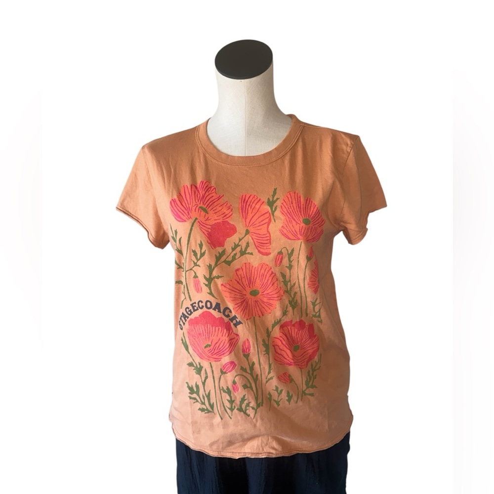 NWOT Free People  X Stagecoach tee Medium  100% Organic Cotton - Picture 6 of 9